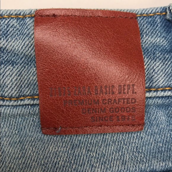 Zara Basic Premium Crafted Distressed Jean Shorts - 00 - Picture 11 of 12